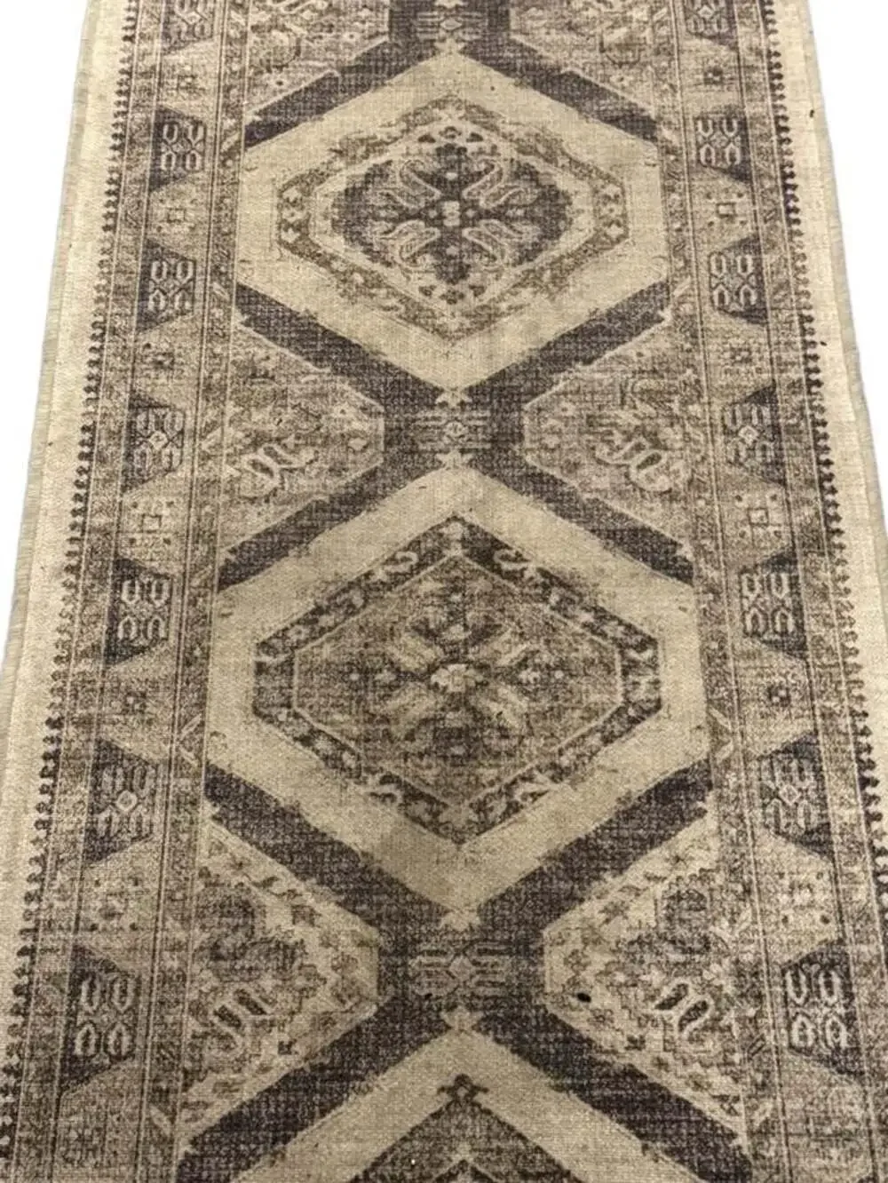allen + roth 2 ft 4 in x 7 ft Grey Brown Indoor Machine Washable Runner Rug